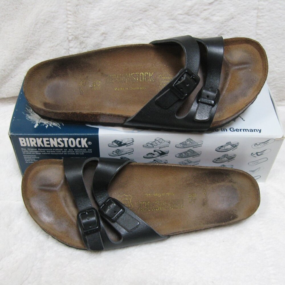 Birkenstock IBIZA Leather Black 40 M US W 9 M 7
